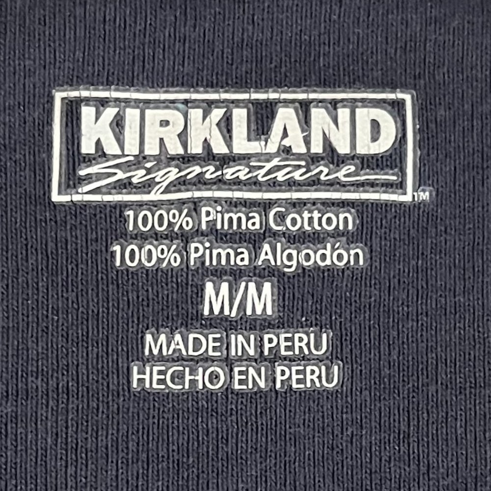 NWOT Kirkland Navy Short Sleeve T-shirt - Picture 3 of 3